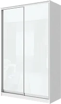2-х дверный шкаф-купе с цветной пленкой Белый №10 2200 1362 620